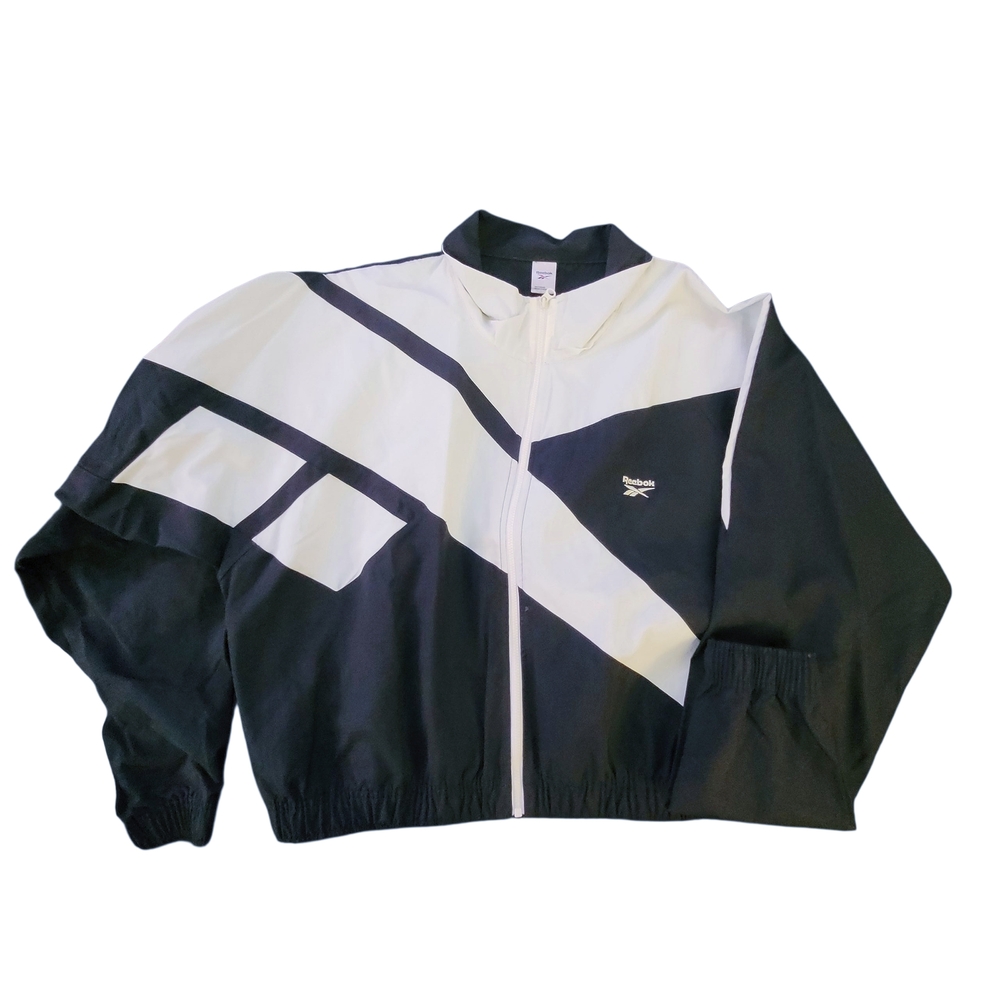 Reebok Black and White Track Jacket